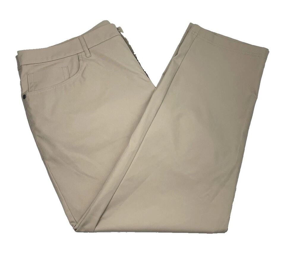 Public Rec Workday Pants Mens 38x28Khaki Tan Stretch Performance Chino Slim Fit